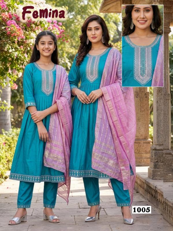 Desi kudi femina mother daughter duo kurtis wholesale